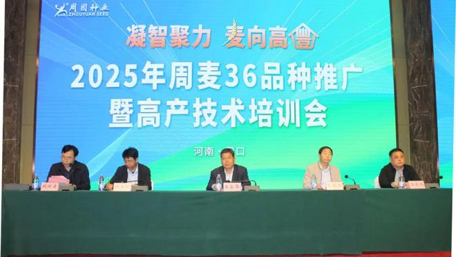 凝智聚力麦向高丰！2025年周麦36号品种推广暨高产技术培训会成功召开(图2)